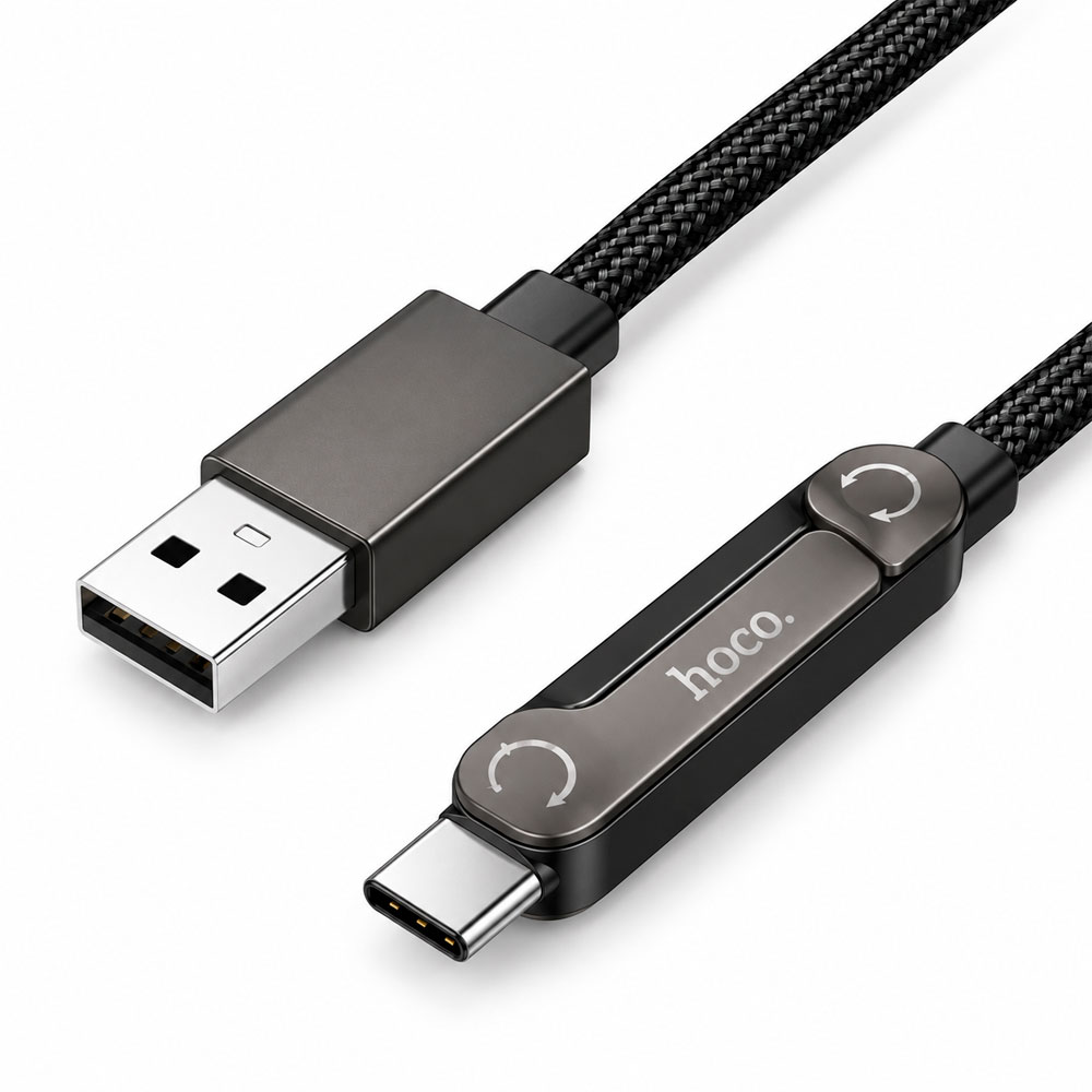CABLE HOCO USB-C 36W 1.2M CARGA RÁPIDA CON SOPORTE CELULAR - 1