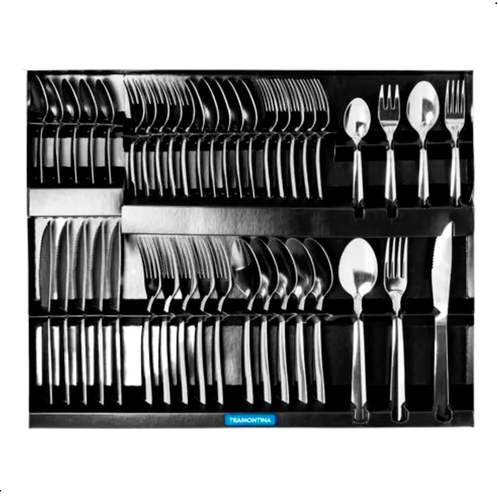 JUEGO CUBIERTOS ACERO INOX TRAMONTINA MALIBU 42 PZAS - 4
