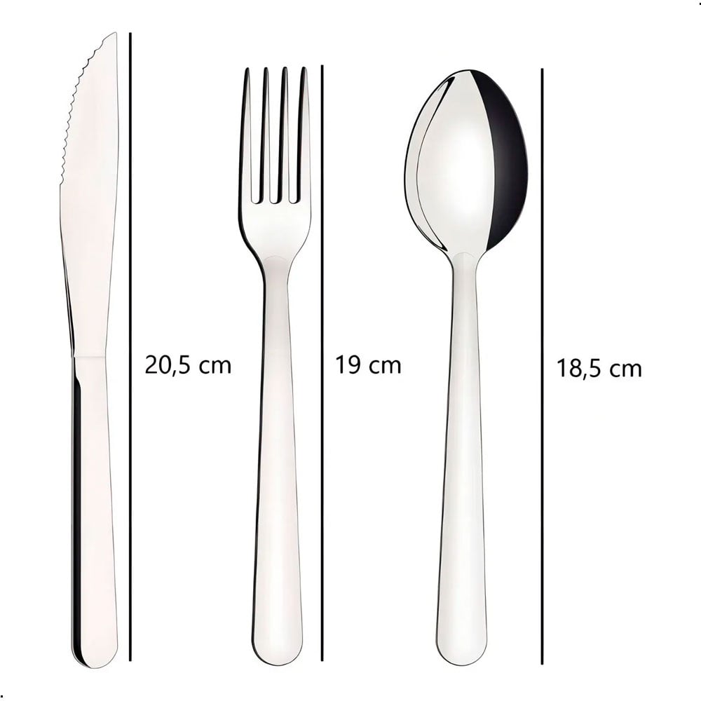 JUEGO CUBIERTOS ACERO INOX TRAMONTINA MALIBU 42 PZAS - 5