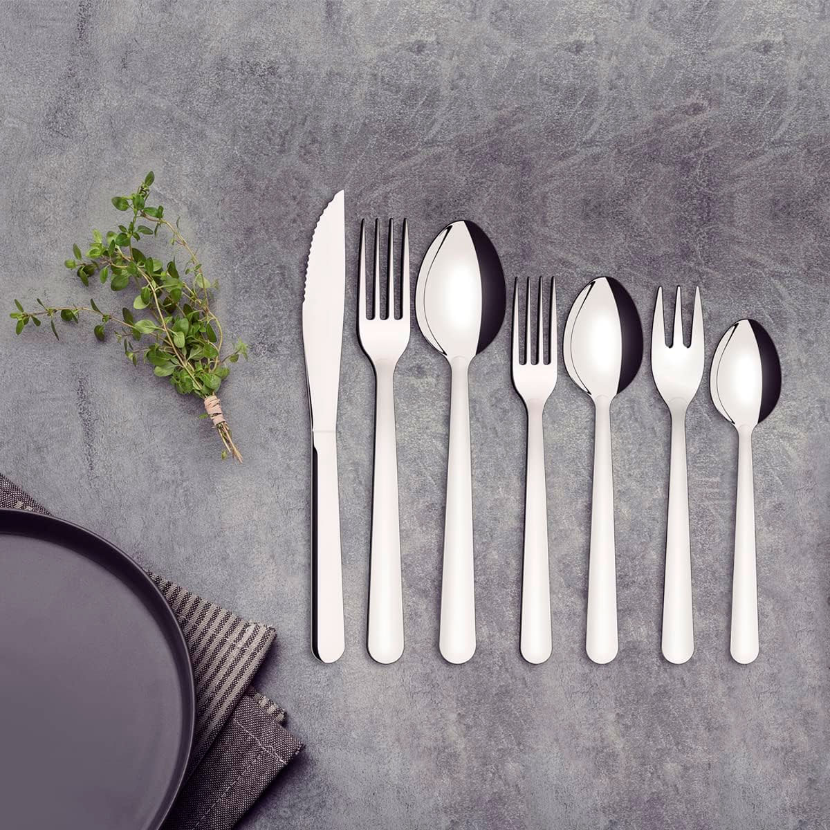 JUEGO CUBIERTOS ACERO INOX TRAMONTINA MALIBU 42 PZAS - 7