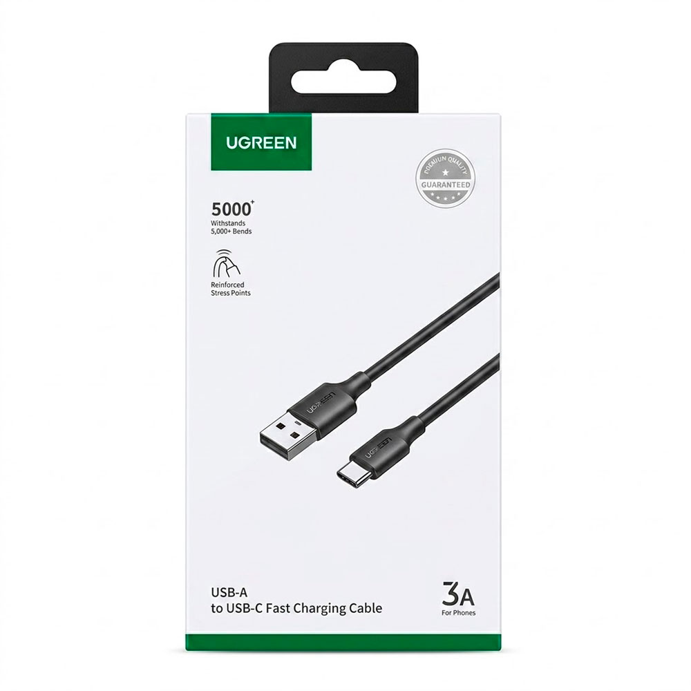 CABLE UGREEN US287 USB A USB C 3A CARGA Y DATOS HASTA 480 MBPS - 2