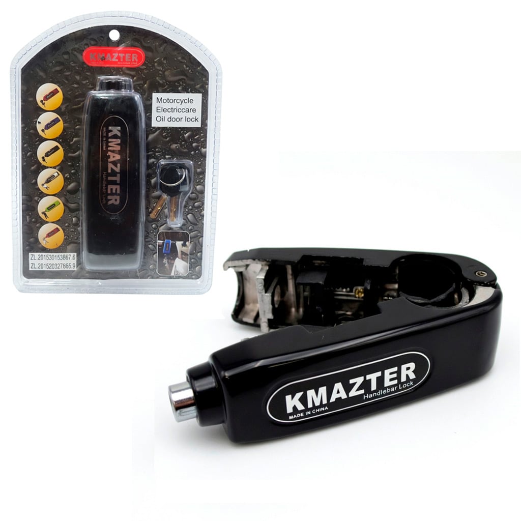 CANDADO KMAZTER MT3545 PARA TIMÓN DE MOTO ANTIRROBO - 1
