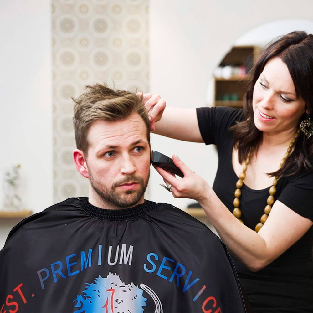 CAPA DE PELUQUERÍA PROFESIONAL PARA CORTE DE CABELLO BARBERÍA - 7
