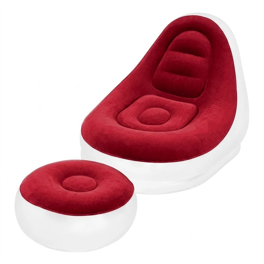 SILLÓN INFLABLE CON REPOSAPIÉS PARA DESCANSO SALA Y DORMITORIO - 3