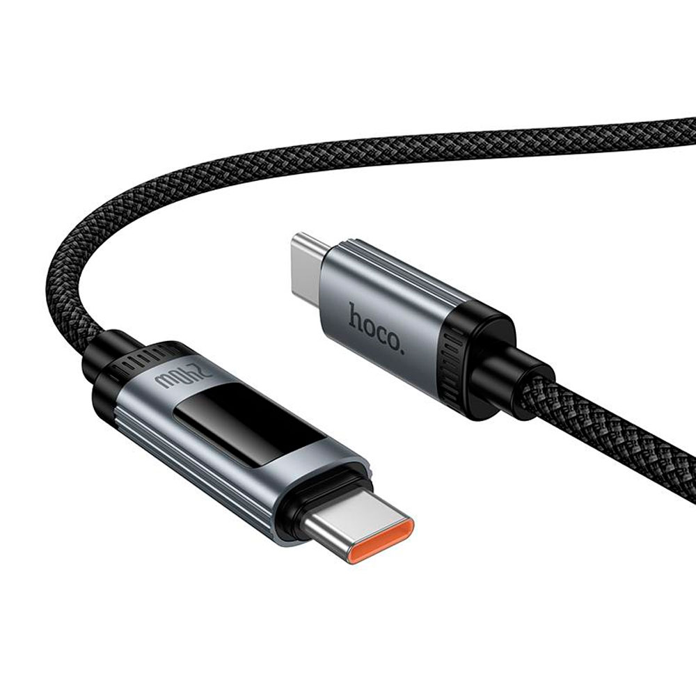 HOCO CABLE USB-C A USB-C 240W 1.2M CARGA RÁPIDA PANTALLA OLED - 4