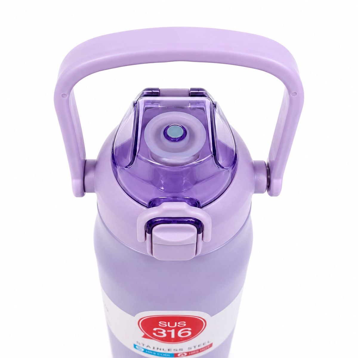 BOTELLA TÉRMICA 1200ML ACERO INOXIDABLE CON ASA Y TAPA SEGURA - 5