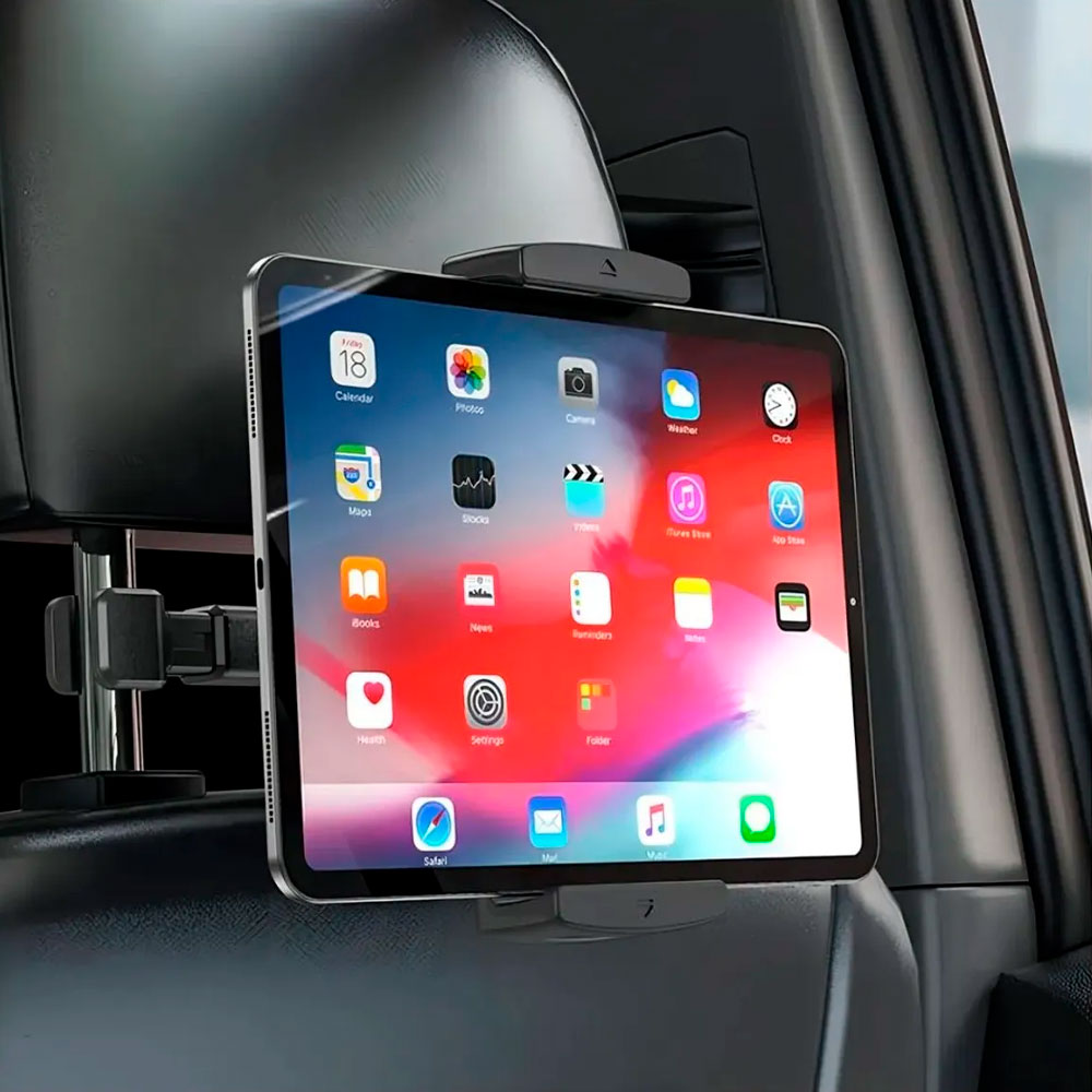 HOCO CA121 SOPORTE PARA CELULARES Y TABLETS DE 4.7' A 12.9' AUTO ASIENTO TRASERO GIRATORIO - 5