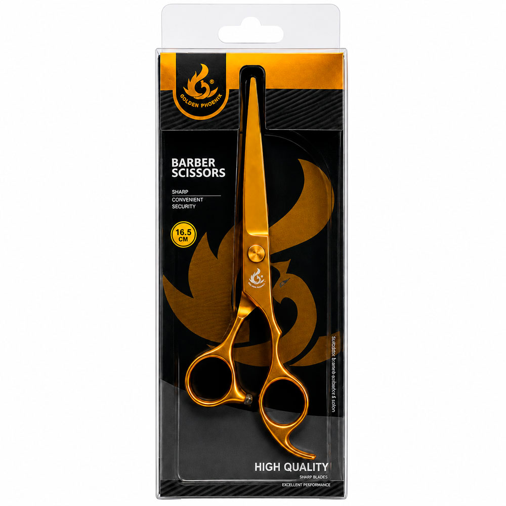 TIJERA GOLDEN PHOENIX PARA PELUQUERÍA CORTE DE CABELLO 16.5CM - 1