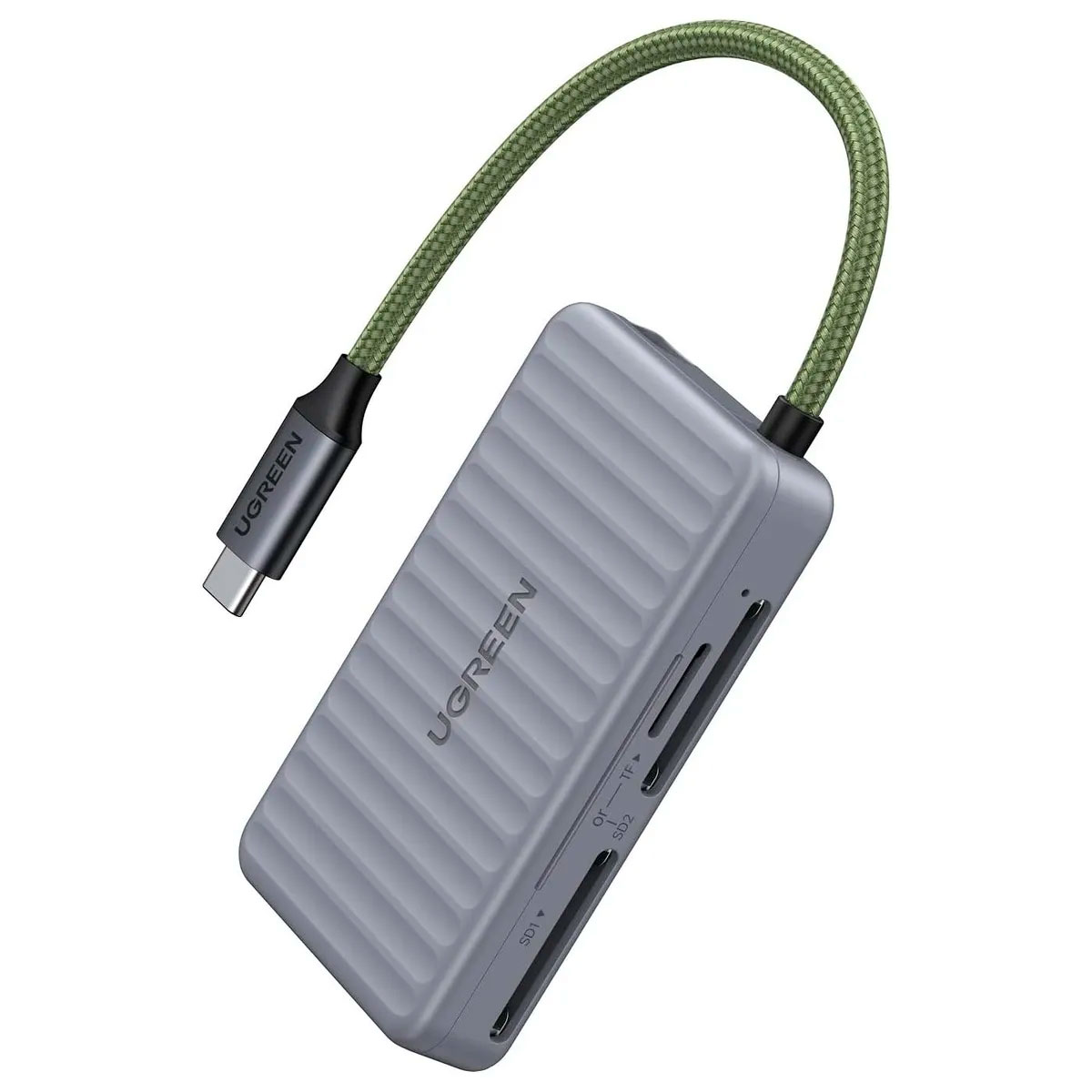 LECTOR DE TARJETAS UGREEN CM868 SD MICROSD USB C CON CASE - 2