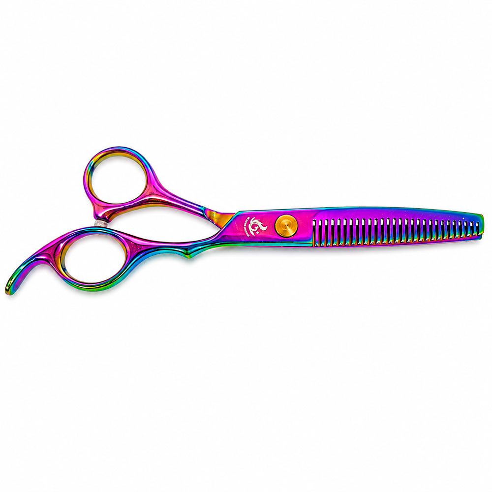 TIJERA DE PULIR GOLDEN PHOENIX PROFESIONAL PARA BARBERÍA 16.5CM - 5