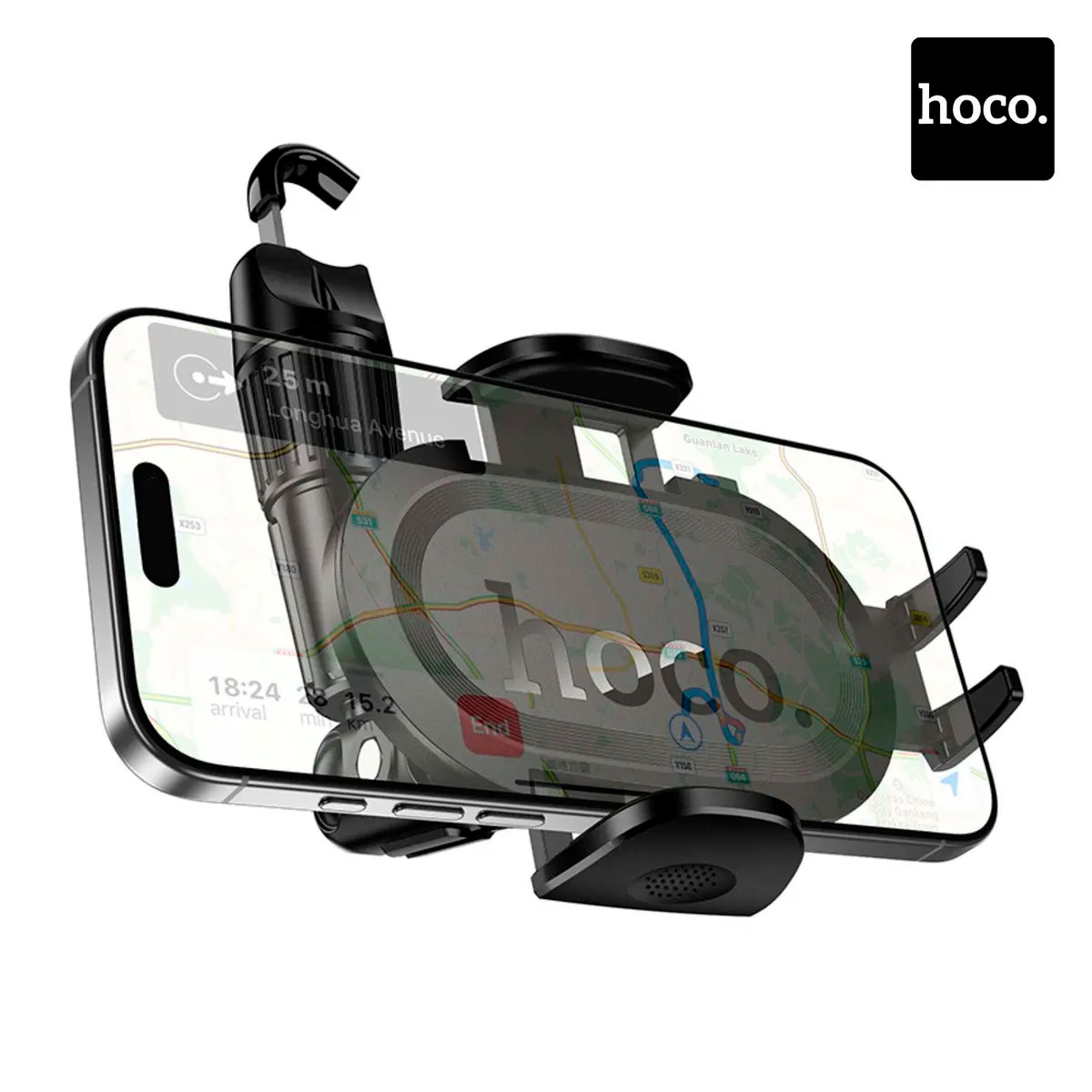 SOPORTE CELULAR AUTO HOCO H88 PARA ESPEJO RETROVISOR 360° - 6