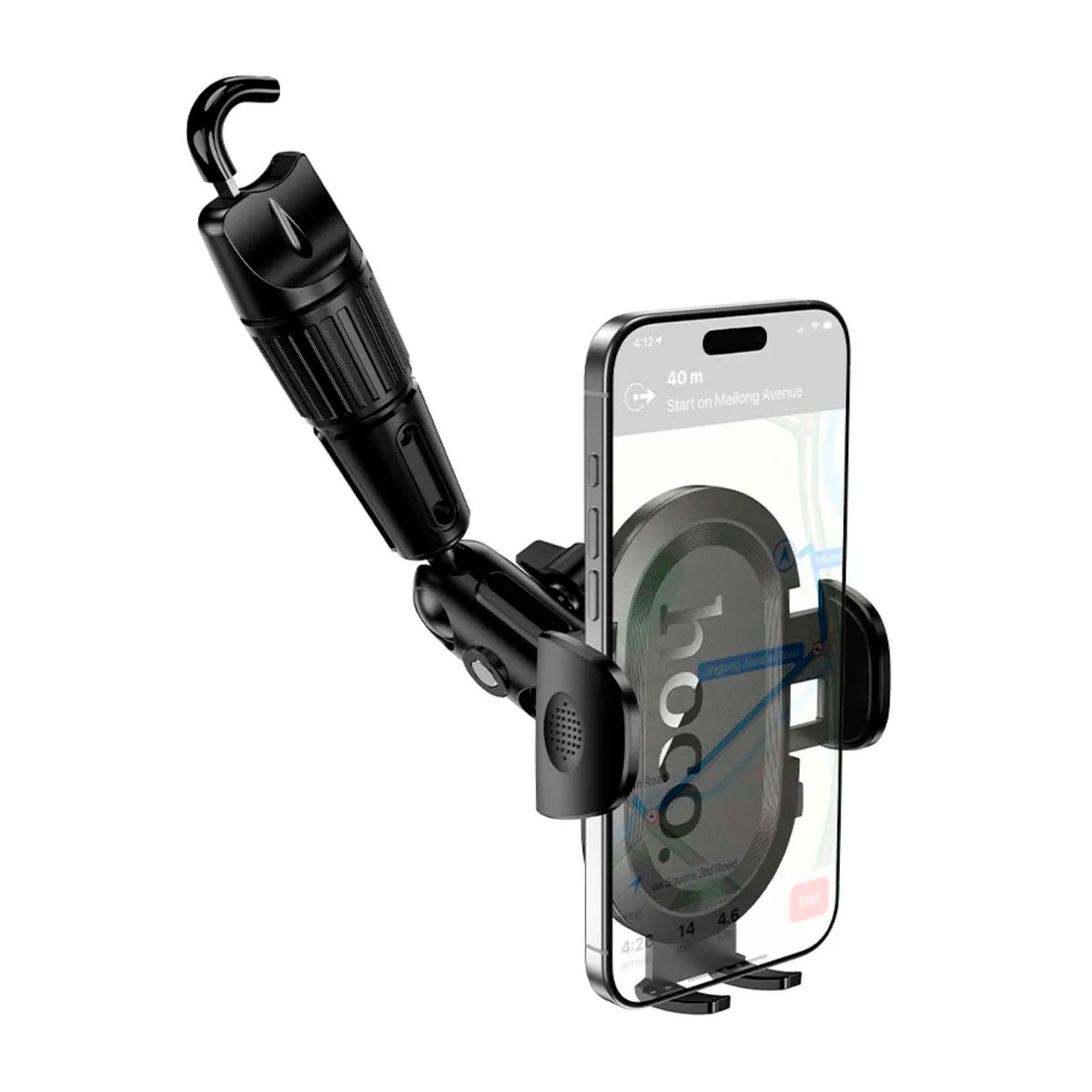 SOPORTE CELULAR AUTO HOCO H88 PARA ESPEJO RETROVISOR 360° - 7