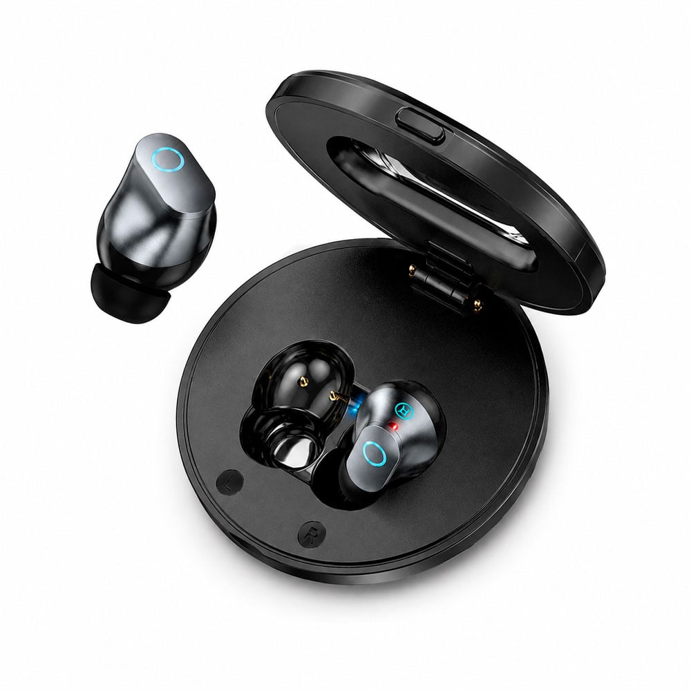 AUDÍFONOS HOCO BLUETOOTH HI-FI INALÁMBRICOS CON ESTUCHE TWS - 3