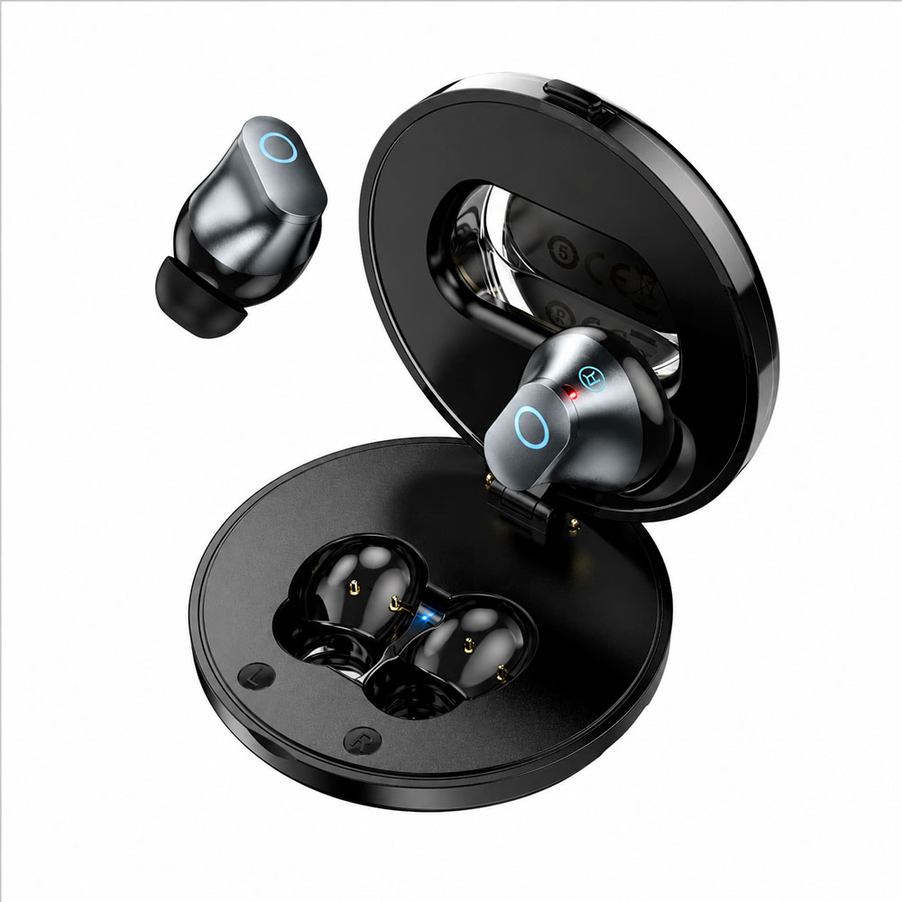 AUDÍFONOS HOCO BLUETOOTH HI-FI INALÁMBRICOS CON ESTUCHE TWS - 5