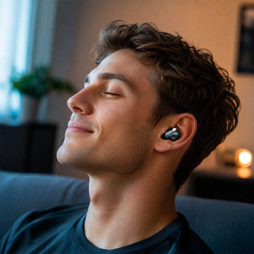 AUDÍFONOS HOCO BLUETOOTH HI-FI INALÁMBRICOS CON ESTUCHE TWS - 6
