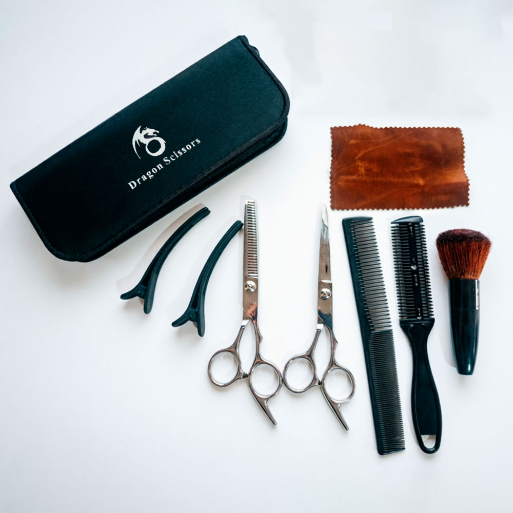 SET PROFESIONAL DE TIJERAS PARA PELUQUERÍA CON CAPA Y PEINES - 2
