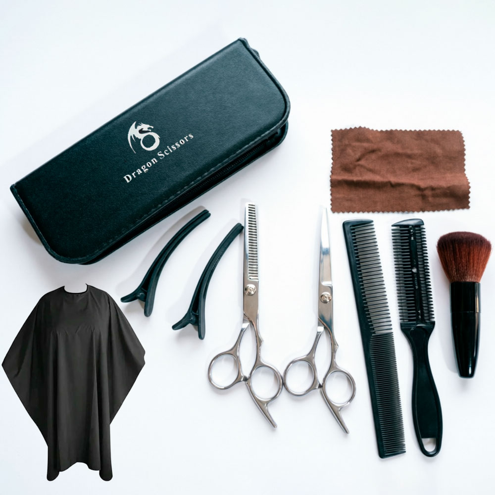 SET PROFESIONAL DE TIJERAS PARA PELUQUERÍA CON CAPA Y PEINES - 6