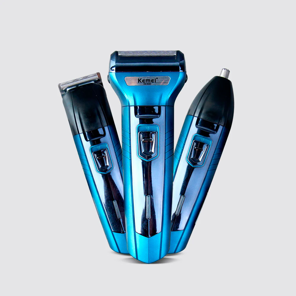 MÁQUINA 3 EN 1 KEMEI KM-6330 AFEITADORA Y CORTAPELO - 5