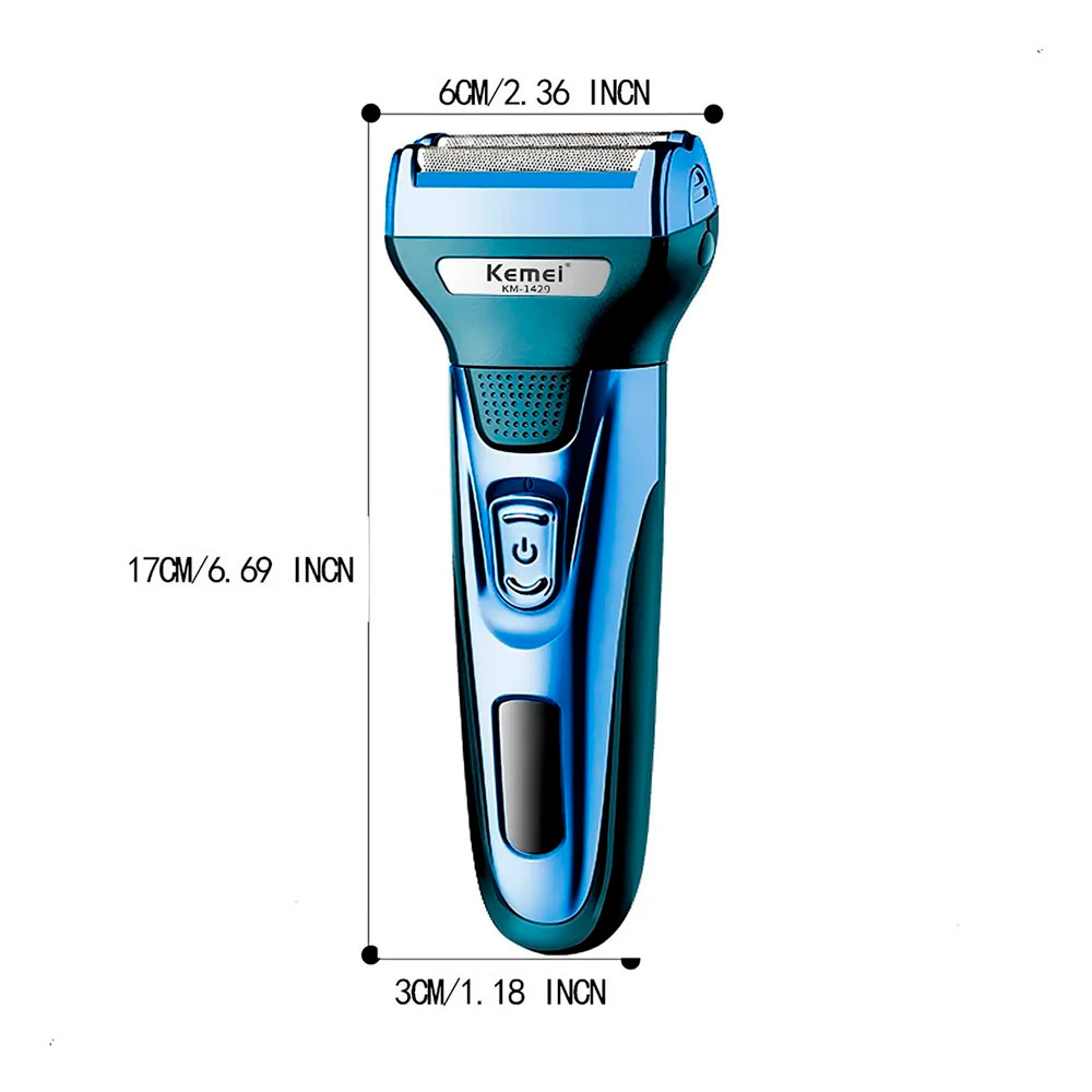 MÁQUINA 3 EN 1 KEMEI KM-6330 AFEITADORA Y CORTAPELO - 6