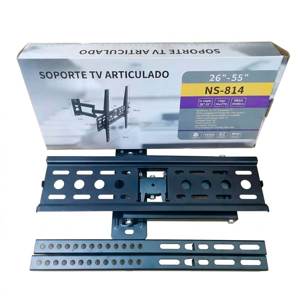 RACK TV ARTICULADO 26 A 55 PULGADAS SOPORTE PARED AJUSTABLE - 2
