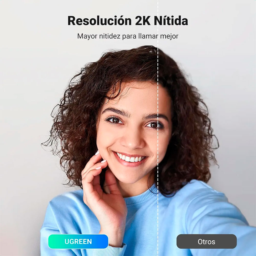 CÁMARA WEB UGREEN CM778 2K CON MICRÓFONO PARA PC - 8