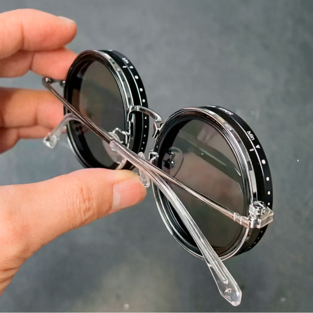LENTES DE SOL CRIXALIS POLARIZADOS CIRCULAR RETRO UV400 REGULABLE - 7
