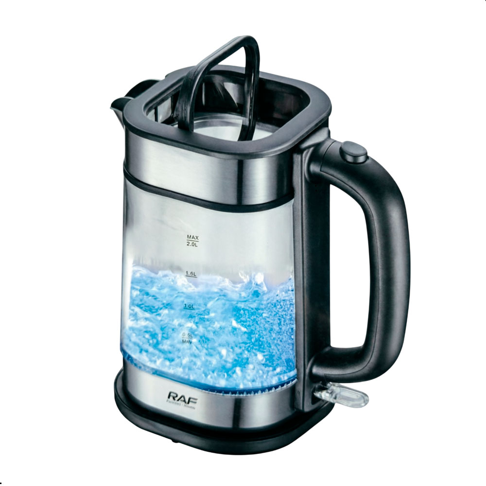 HERVIDOR DE AGUA RAF ELÉCTRICO 2 LITROS VIDRIO 2200W - 2
