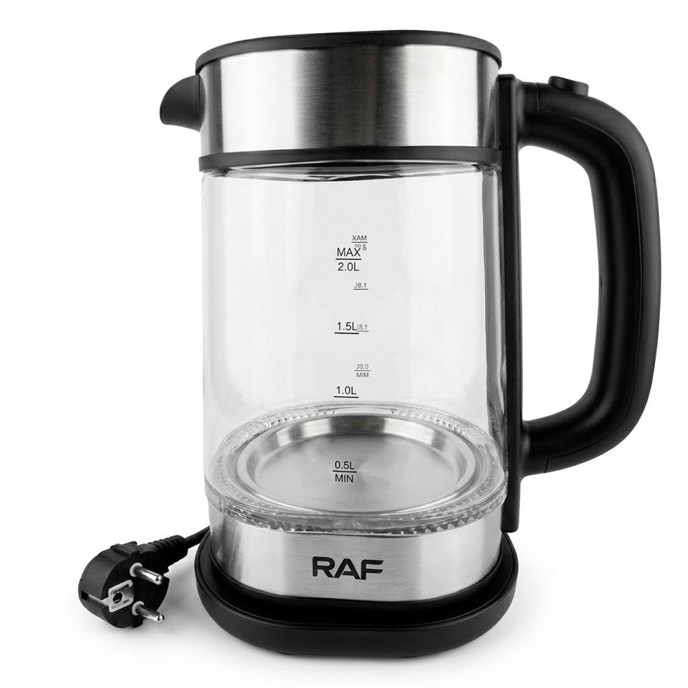 HERVIDOR DE AGUA RAF ELÉCTRICO 2 LITROS VIDRIO 2200W - 5
