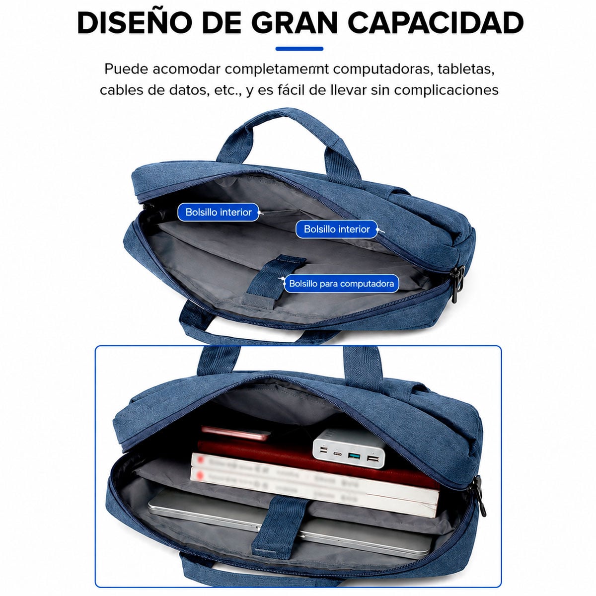FUNDA PARA LAPTOP 15.6 PULGADAS CON CORREA AJUSTABLE - 2
