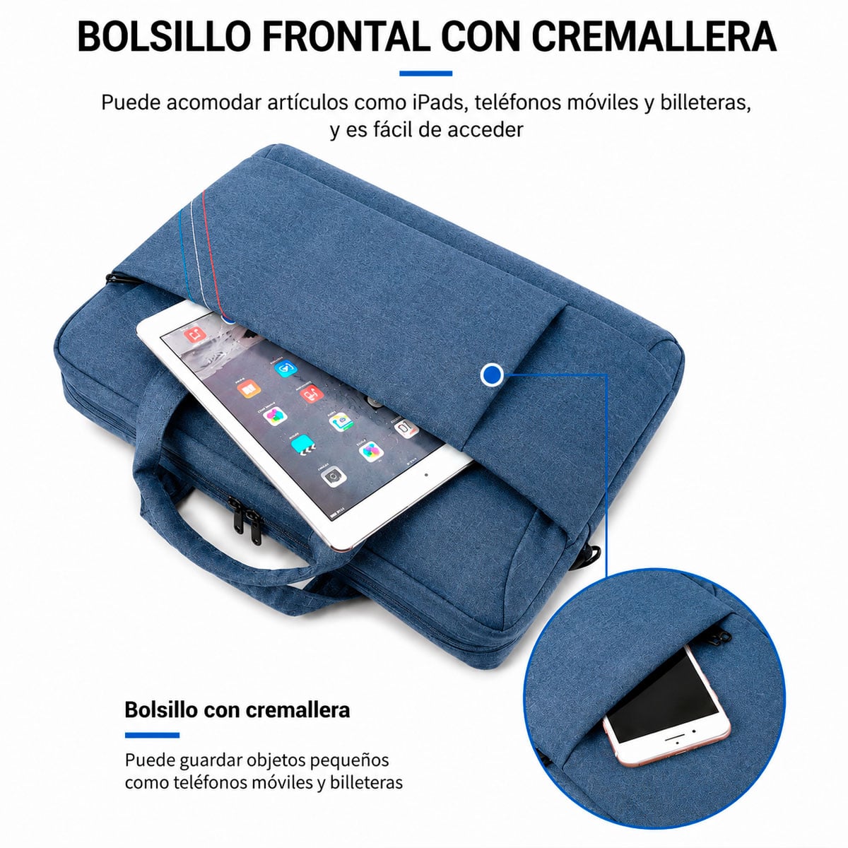 FUNDA PARA LAPTOP 15.6 PULGADAS CON CORREA AJUSTABLE - 4