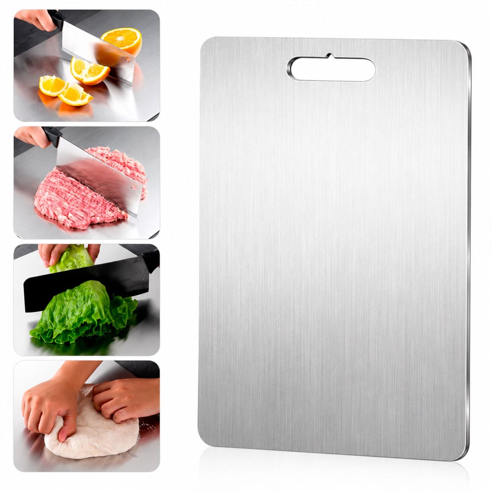 1. TABLA DE PICAR ACERO INOXIDABLE 30X44 CM PARA COCINA 8 MM - 4