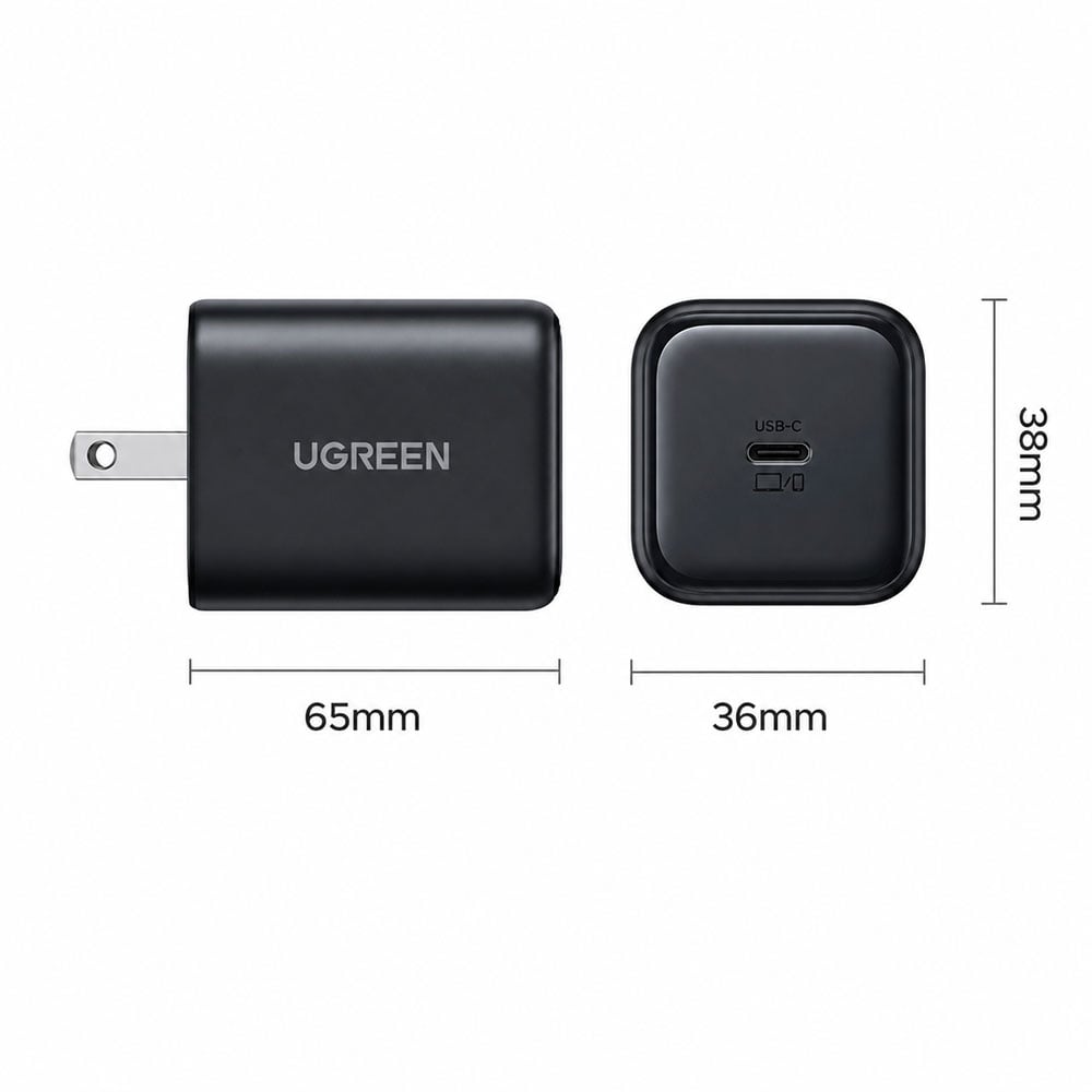 CARGADOR UGREEN 45W GAN USB-C CARGA RÁPIDA PARA CELULAR - 2