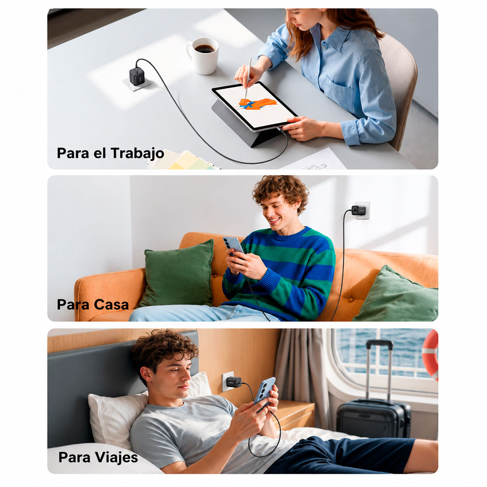 CARGADOR UGREEN 45W GAN USB-C CARGA RÁPIDA PARA CELULAR - 4