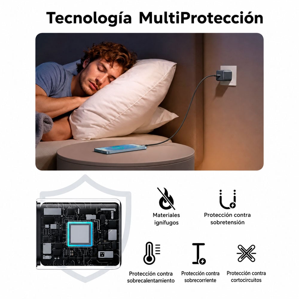 CARGADOR UGREEN 45W GAN USB-C CARGA RÁPIDA PARA CELULAR - 5