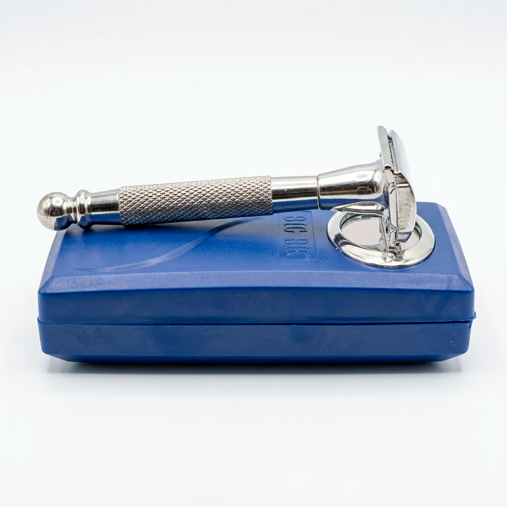 AFEITADORA CLÁSICA BR-669 MANUAL REUTILIZABLE CON ESTUCHE - 1
