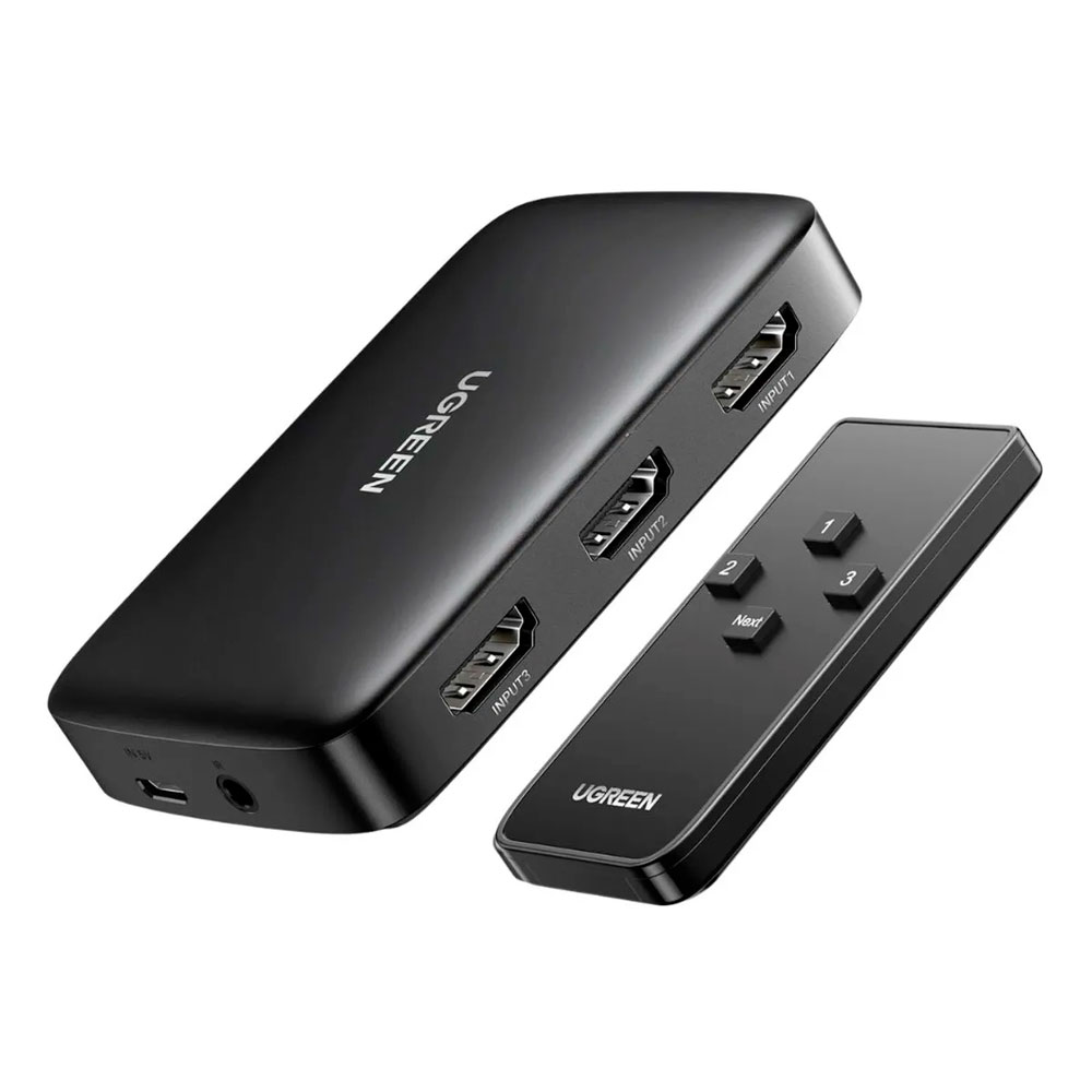 UGREEN SWITCH HDMI 3 ENTRADAS 1 SALIDA 4K 30HZ UGREEN CON CONTROL - 2