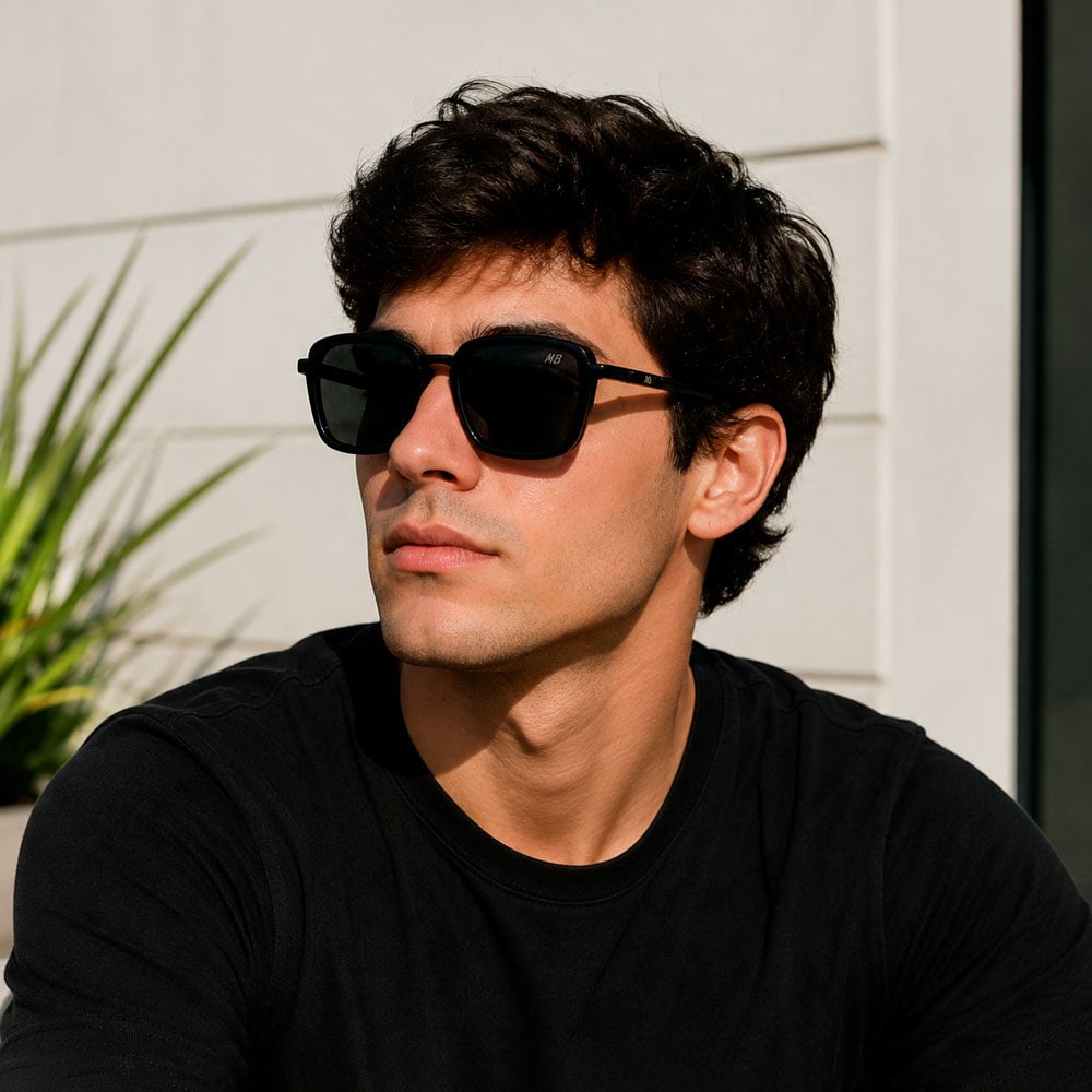 LENTES DE SOL MBLENS POLARIZADOS ESTILO CUADRADO MODERNO - 3