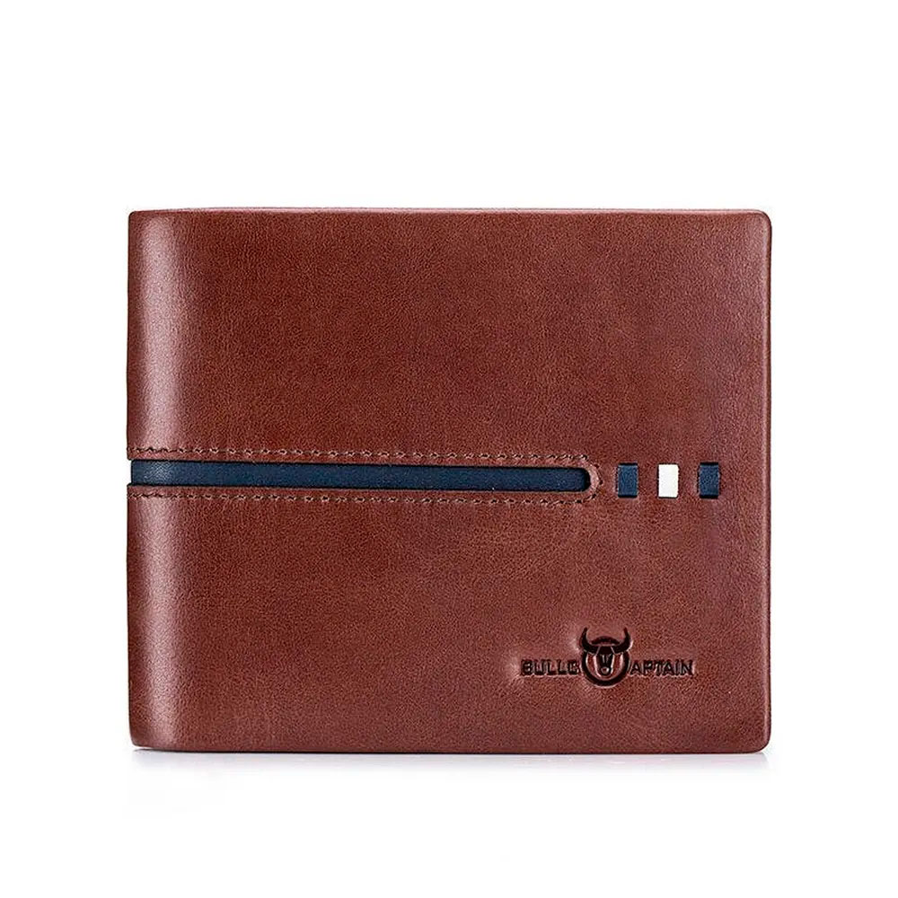 BILLETERA BULLCAPTAIN HOMBRE DE CUERO PARA BILLETES Y TARJETAS - 1