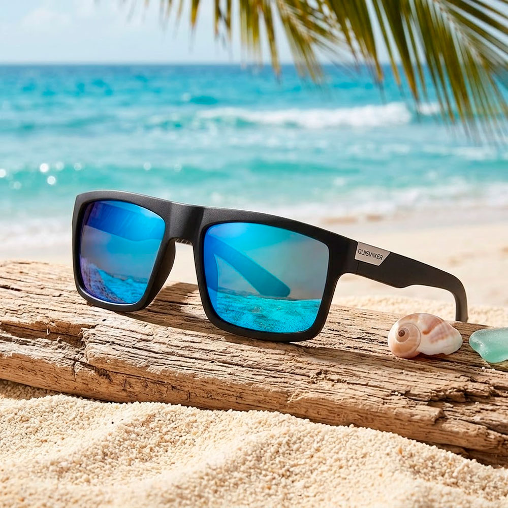 LENTES DE SOL QUISVIKER POLARIZADOS DEPORTIVOS CON ESTUCHE - 7