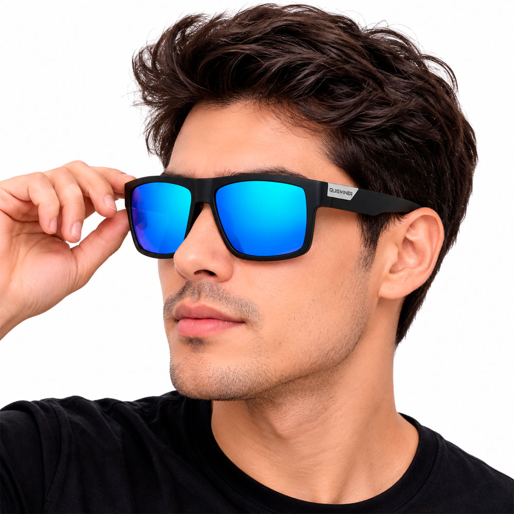 LENTES DE SOL QUISVIKER POLARIZADOS DEPORTIVOS CON ESTUCHE - 8