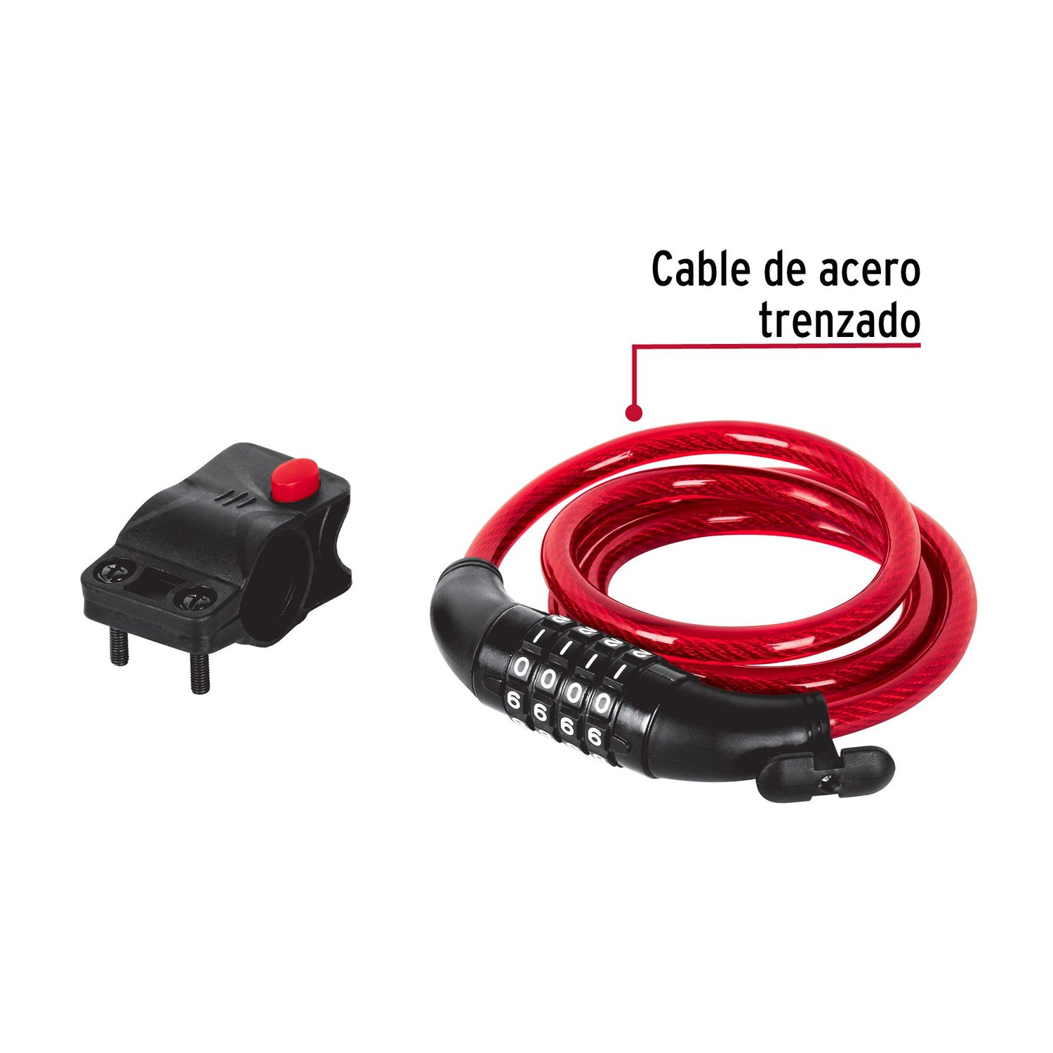 CANDADO HERMEX CB10C CADENA CLAVE BICICLETAS 120 CM X 10 MM - 3