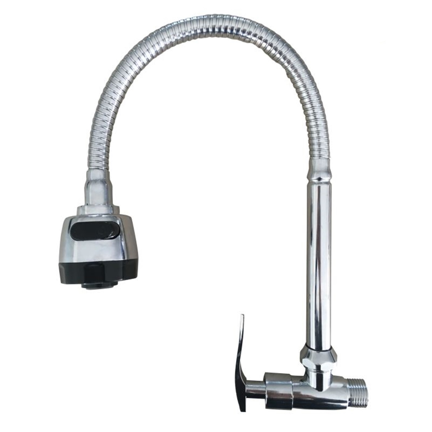 LLAVE PARA LAVADERO FLEXIBLE CROMADO C&A - 1