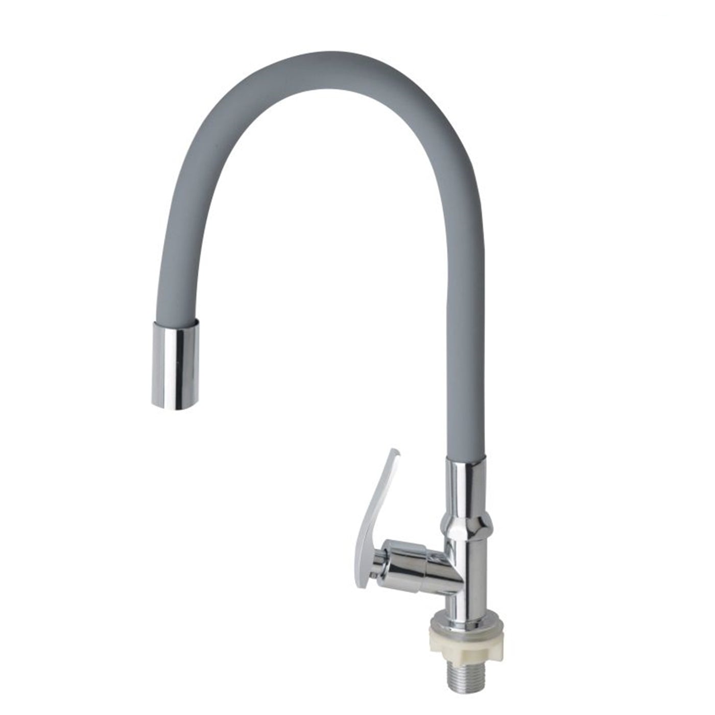 LLAVE PARA LAVADERO FLEXIBLE AL MUEBLE GRIS  CYA - 1