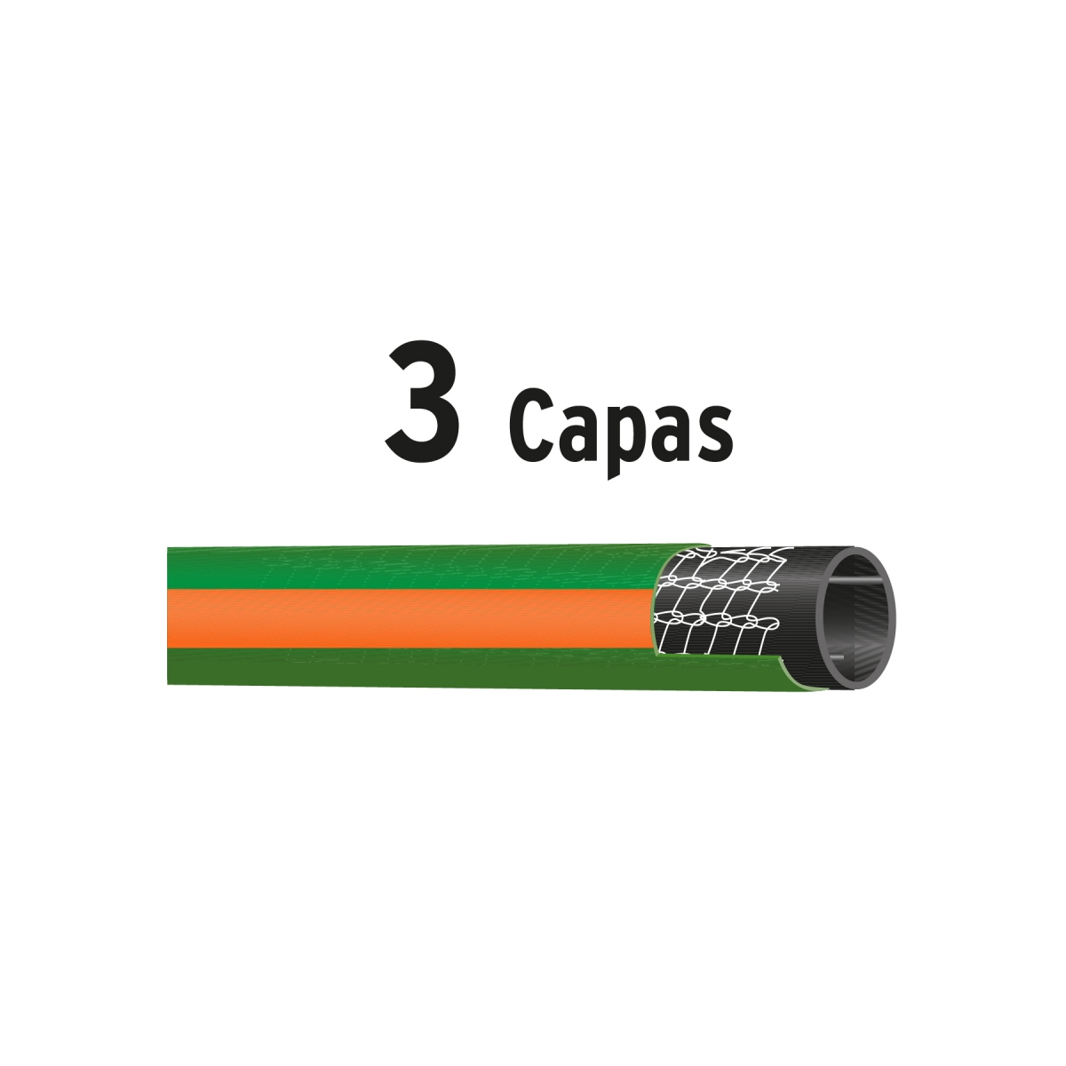 MANGUERA DE RIEGO 5/8' REFORZADA 30 METROS TRUPER - 4