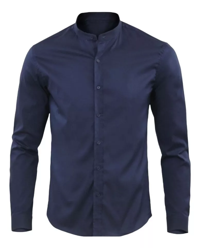 CAMISA MANGA LARGA ALGODÓN PIMA HOMBRE CUELLO NERU - 1