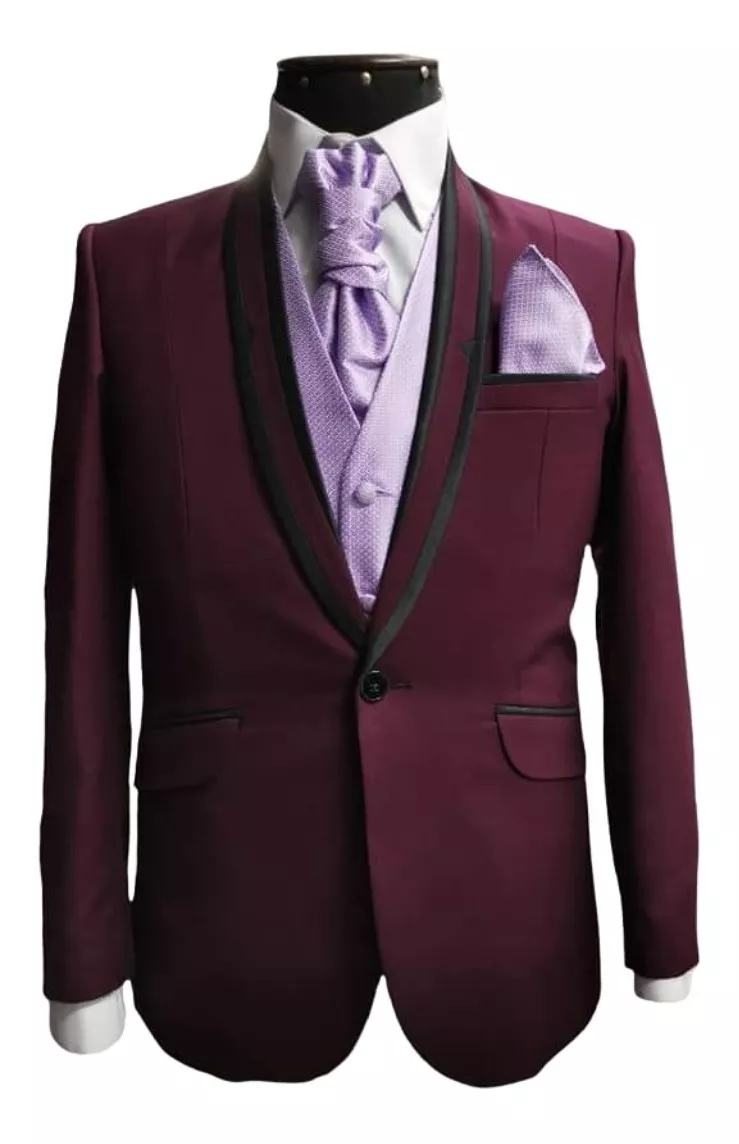 TRAJE ESMOQUIN ALGODÓN HOMBRE ELEGANTE - 1