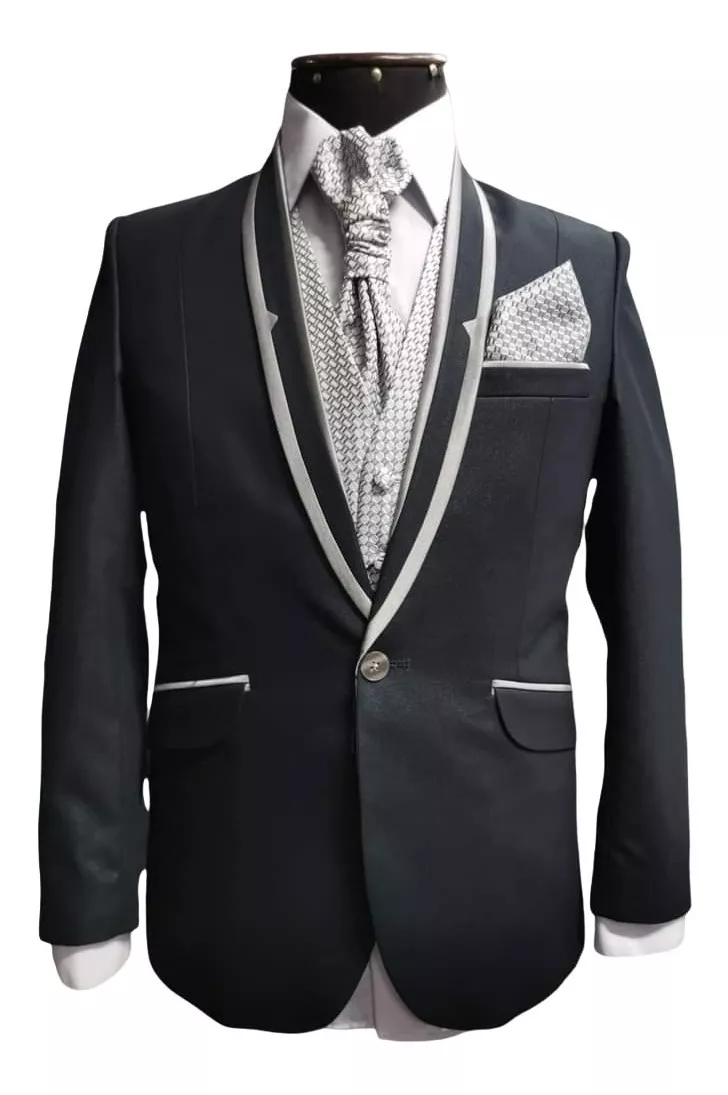 TRAJE ESMOQUIN ALGODÓN HOMBRE ELEGANTE - 1