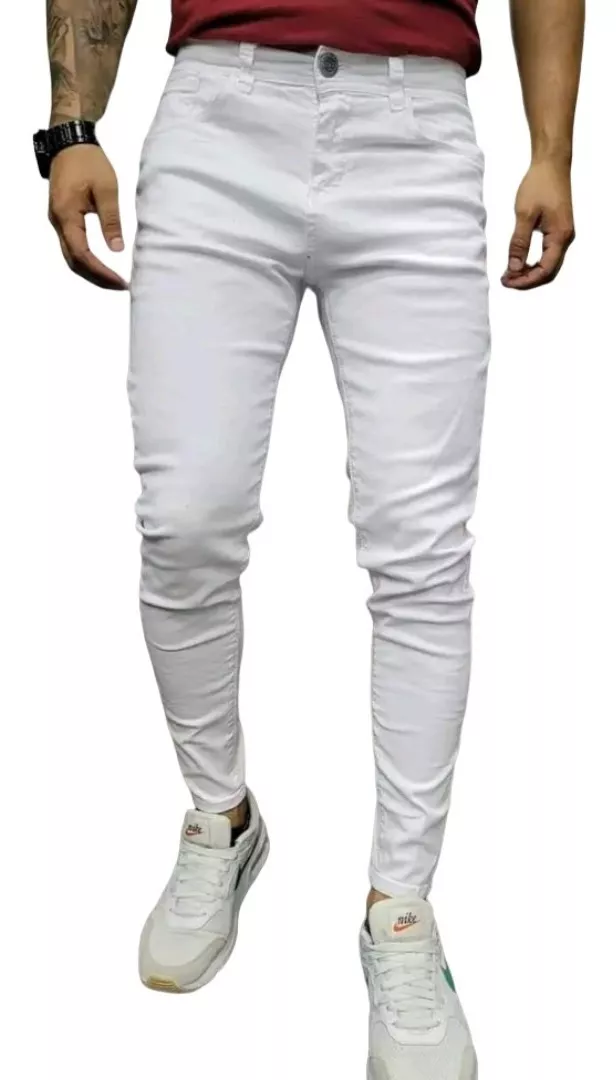 PANTALONES JEANS MODA DE HOMBRE, JEANS SLIM FIT - 1