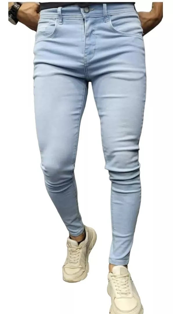 PANTALONES JEANS MODA DE HOMBRE, JEANS SLIM FIT - 1