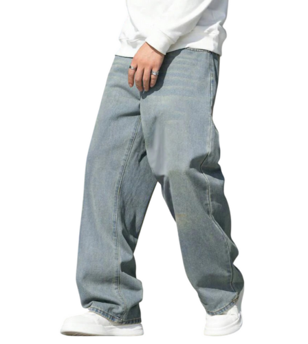 PANTALONES JEANS CLÁSICO RECTO BAGGY PARA CABALLERO - 1